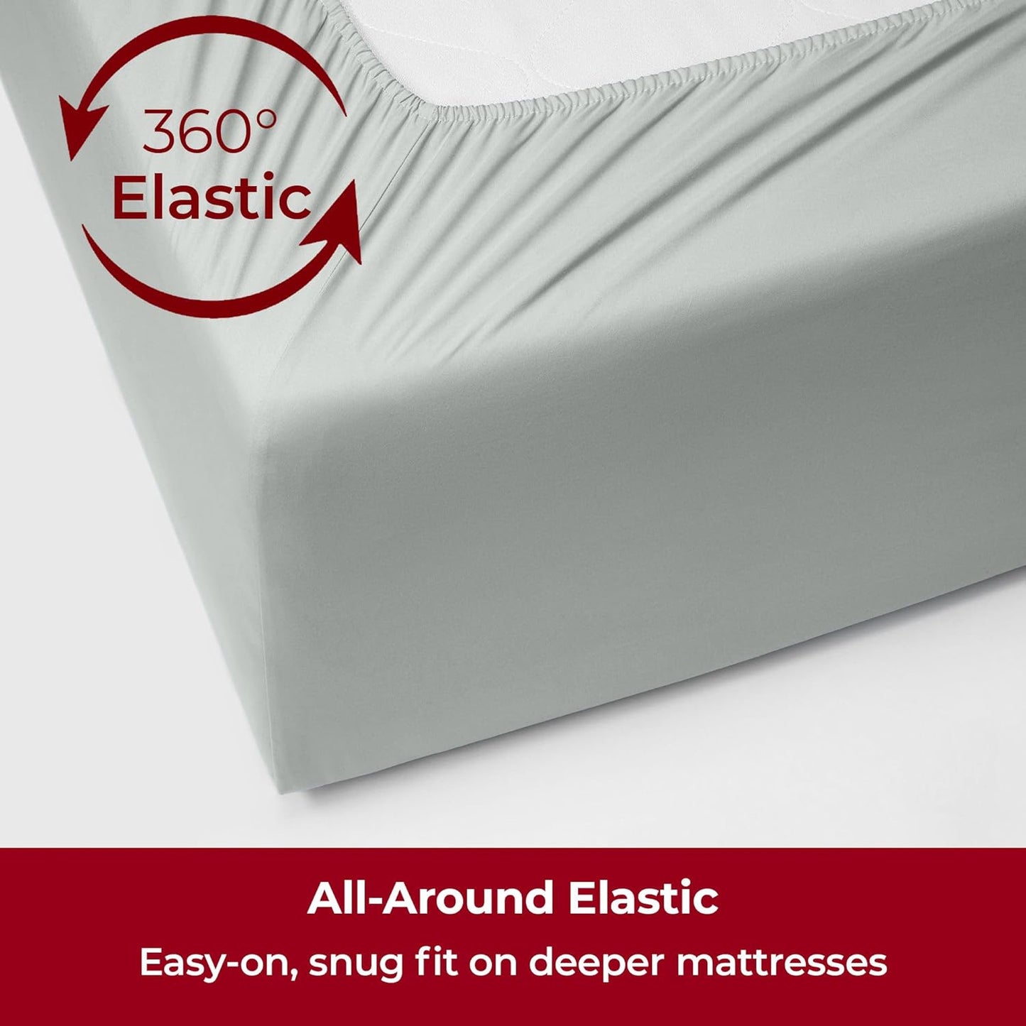 Mellanni Extra Deep King Sheets - Hotel Luxury Ultra Soft Cooling Bedding - Wrinkle & Fade Resistant (King, Spa Mint)
