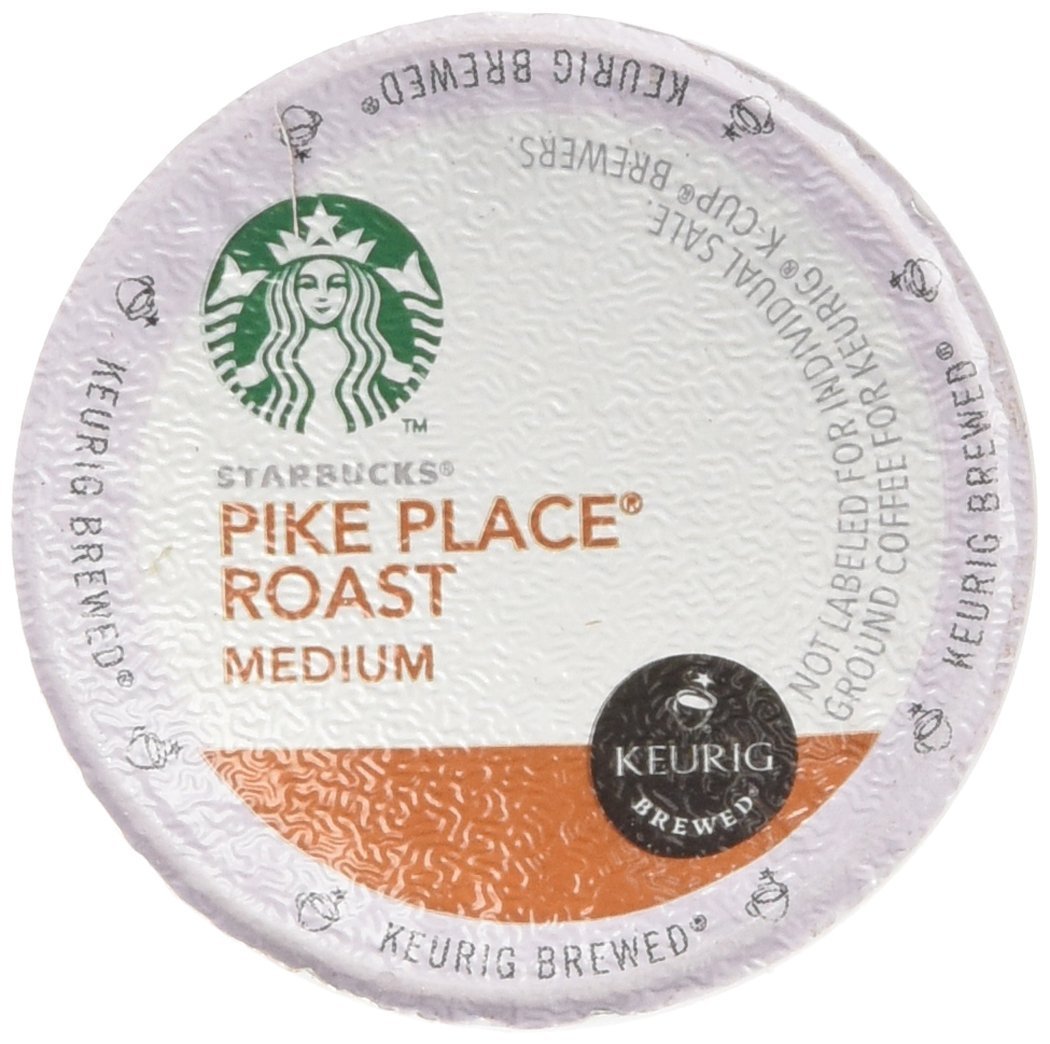 Starbucks Pike Place Coffee K-Cups - Rich, Smooth Roast for Keurig Brewers | 54 Count