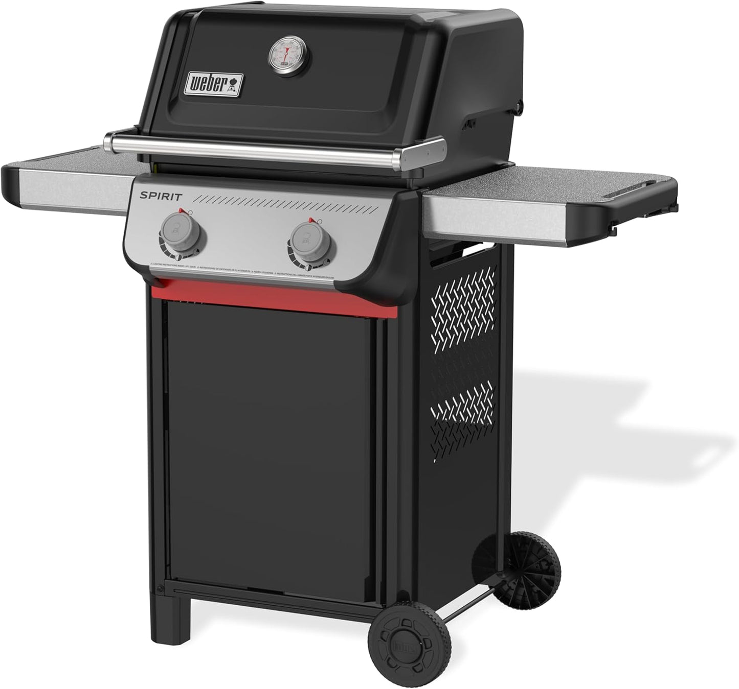 Weber Spirit E-210 Liquid Propane Gas Grill - 2 Burners, Black | Porcelain-Enameled Grates & Snap-Jet Ignition
