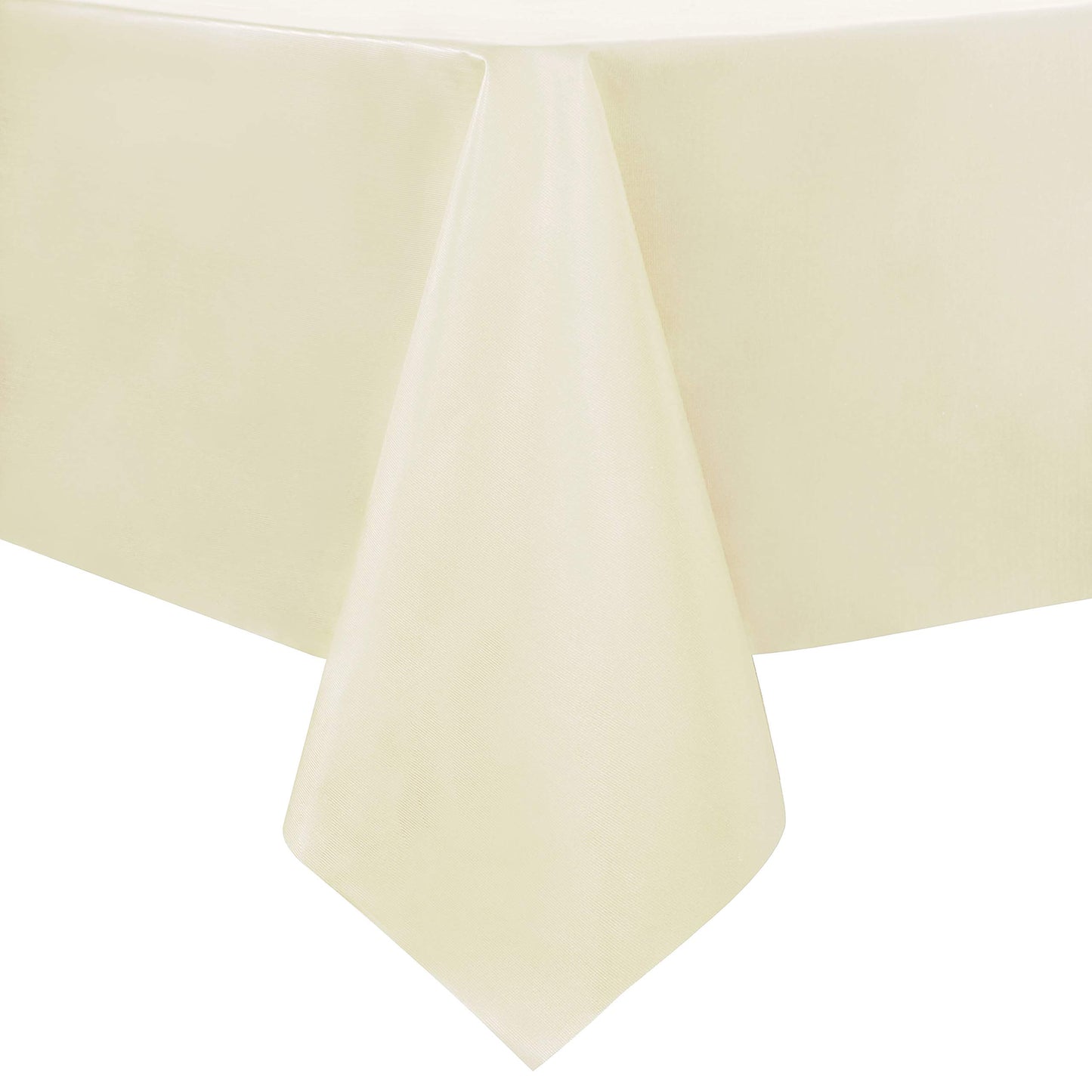 sancua 100% Waterproof Rectangle PVC Tablecloth - 54 x 54 Inch - Oil Proof Spill Proof Vinyl Table Cloth, Wipe Clean Table Cover for Dining Tables, Buffet Parties and Camping, Silver Grey