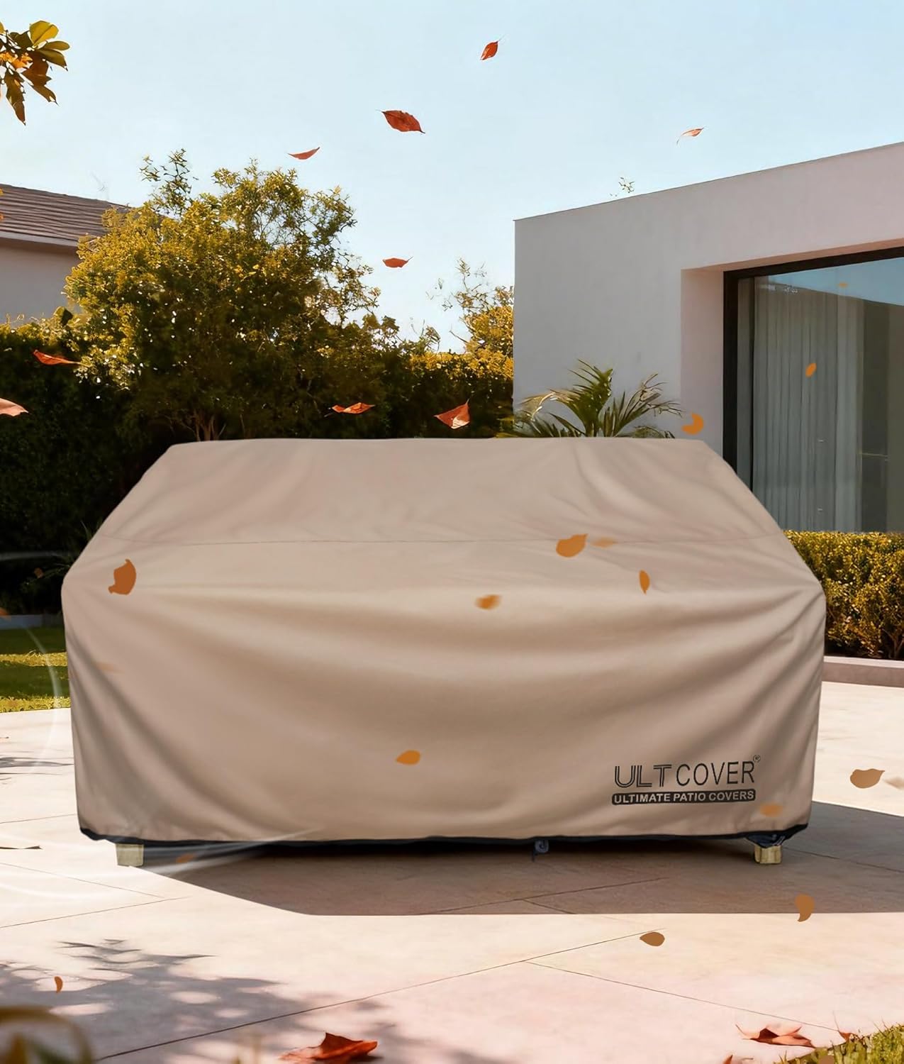 ULTCOVER Waterproof Deep Seat Sofa Bench Cover - 76" x 40" x 35" - Durable Patio Furniture Protection
