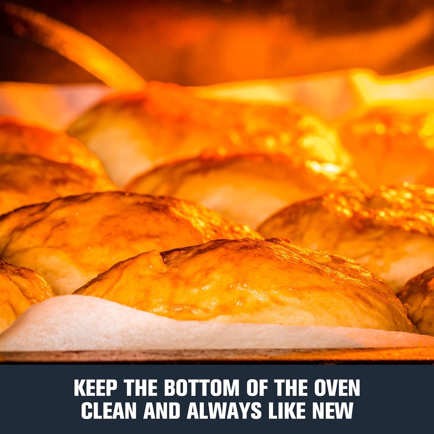 Meegoo Oven Liners - Heavy Duty Non-Stick Teflon Mats | 2 Pack, 15.74"x 23.62", BPA & PFOA Free