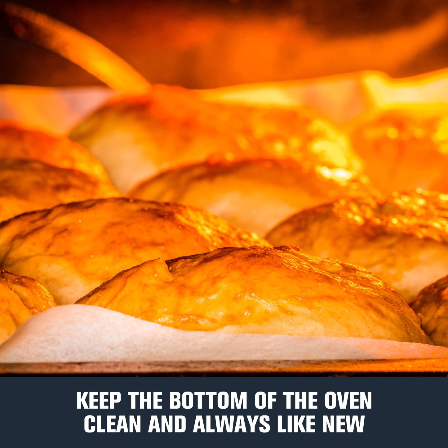 Meegoo Oven Liners for Bottom of Oven, 2 Pack Large Thick Heavy Duty Non-Stick Teflon Oven Mat Set, 15.74"x 23.62" BPA and PFOA Free Oven Floor Protector Liner, Kitchen Friendly Cooking Accessory