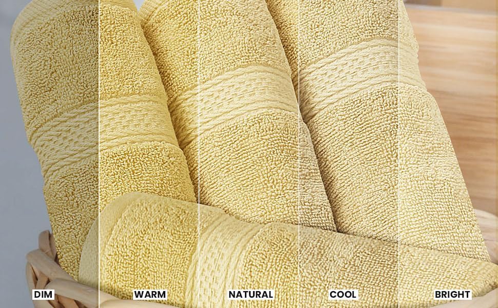 Utopia Towels 8-Piece Premium Towel Set - Highly Absorbent 100% Cotton | 600 GSM in Beige