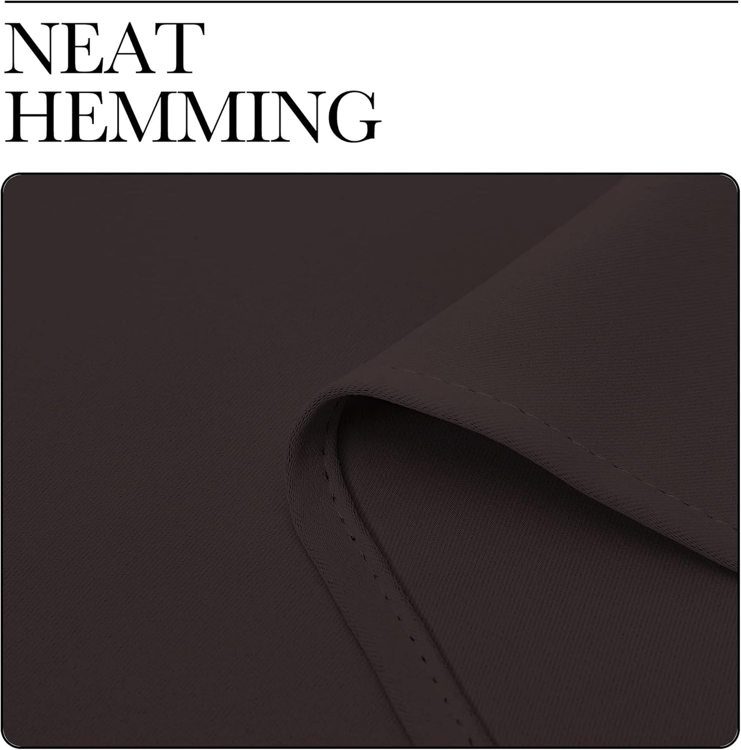 NICETOWN Blackout Window Curtains - Thermal Insulated Grommet Drapes for Bedroom & Living Room | Brown, Set of 2 (W42 x L90)
