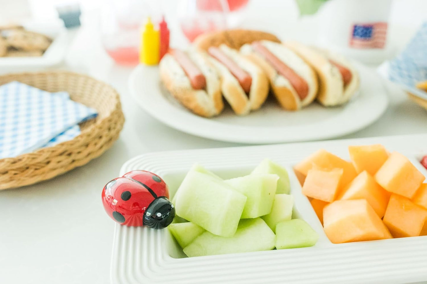 Hand-Painted Nora Fleming Lil' Ladybug Mini Décor - Unique Summer Ceramic for Home & Office