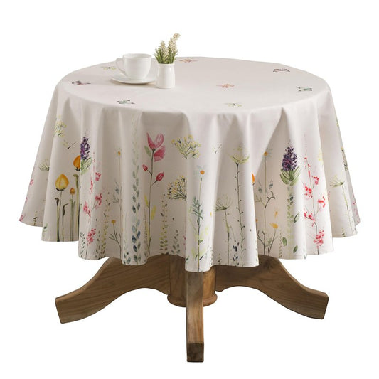 Maison d' Hermine Table Cloth Square Table 100% Cotton 60 x 60 Inches Tablecloth Reusable Decorative for Dining Kitchen Room Farmhouse Home Gifts for Mothers Day Spring Summer - Botanical Fresh