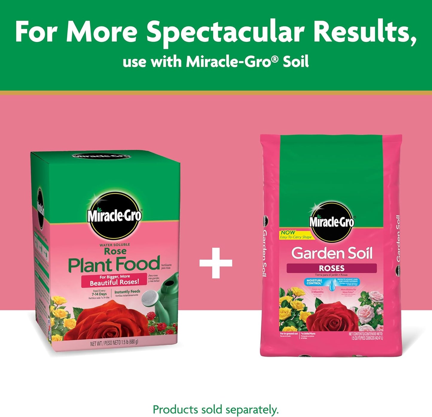 Miracle-Gro Rose Plant Food - Water Soluble Formula for Vibrant Blooms | 1.5 lb