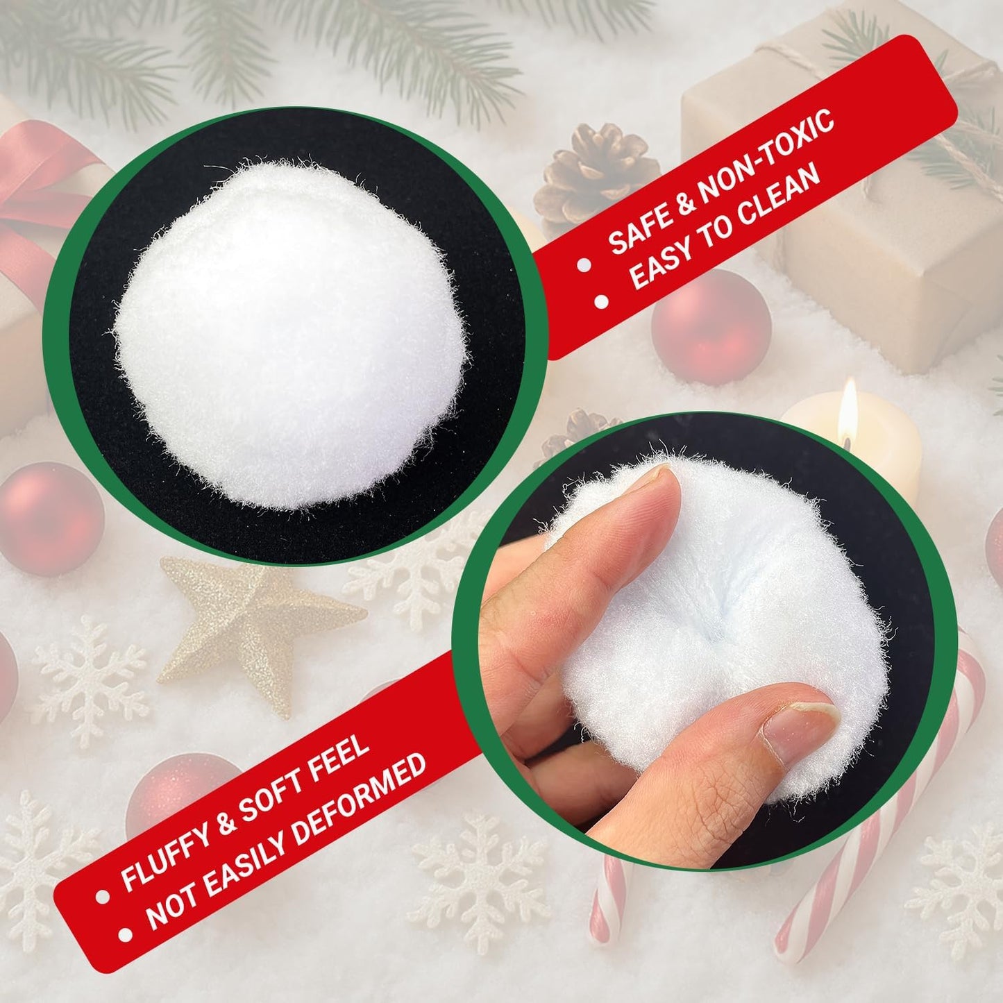 Snow Toy Globe - Soft Artificial Snow Fight Balls for Kids | Indoor & Outdoor Fun