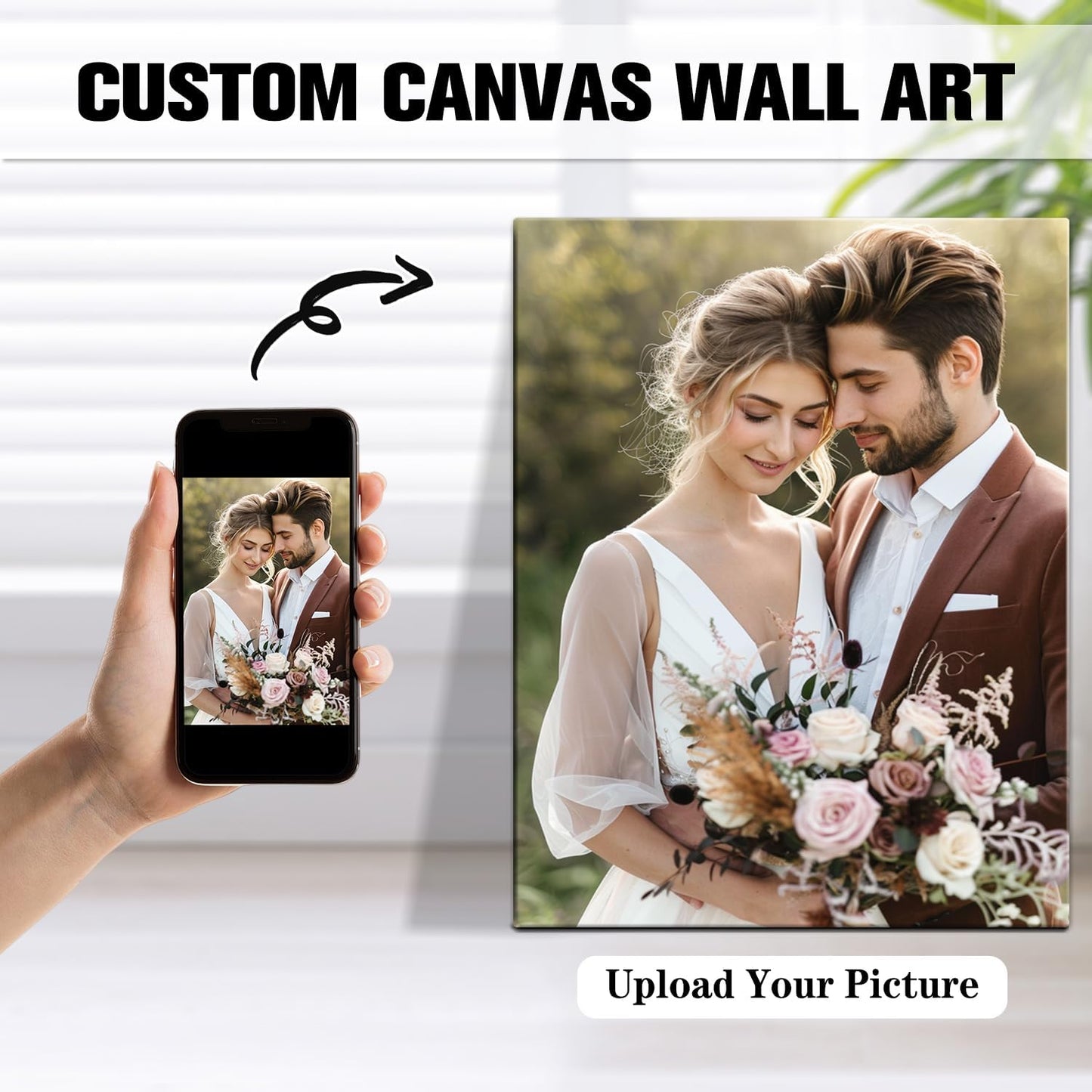 Karani Custom Canvas Prints - Personalized Wall Art for Home Decor | Unique Gifts for Weddings & Birthdays, 8x10 Size