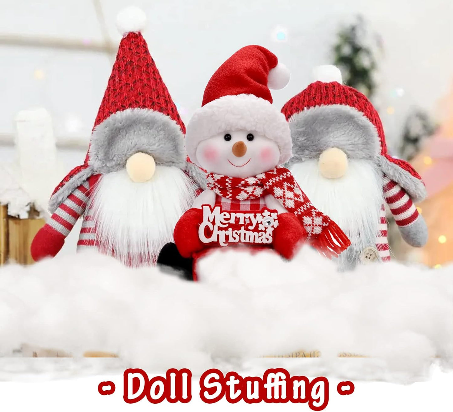 Skiennix Christmas Fake Snow Decor - 15oz Artificial Fluffy Snow for Winter Mantle & Holiday Displays