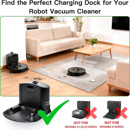 iRobot Roomba Charging Base | Replacement Docking Station for e5, e6, i8, i7, i6, i4, i3, 500-900 Series
