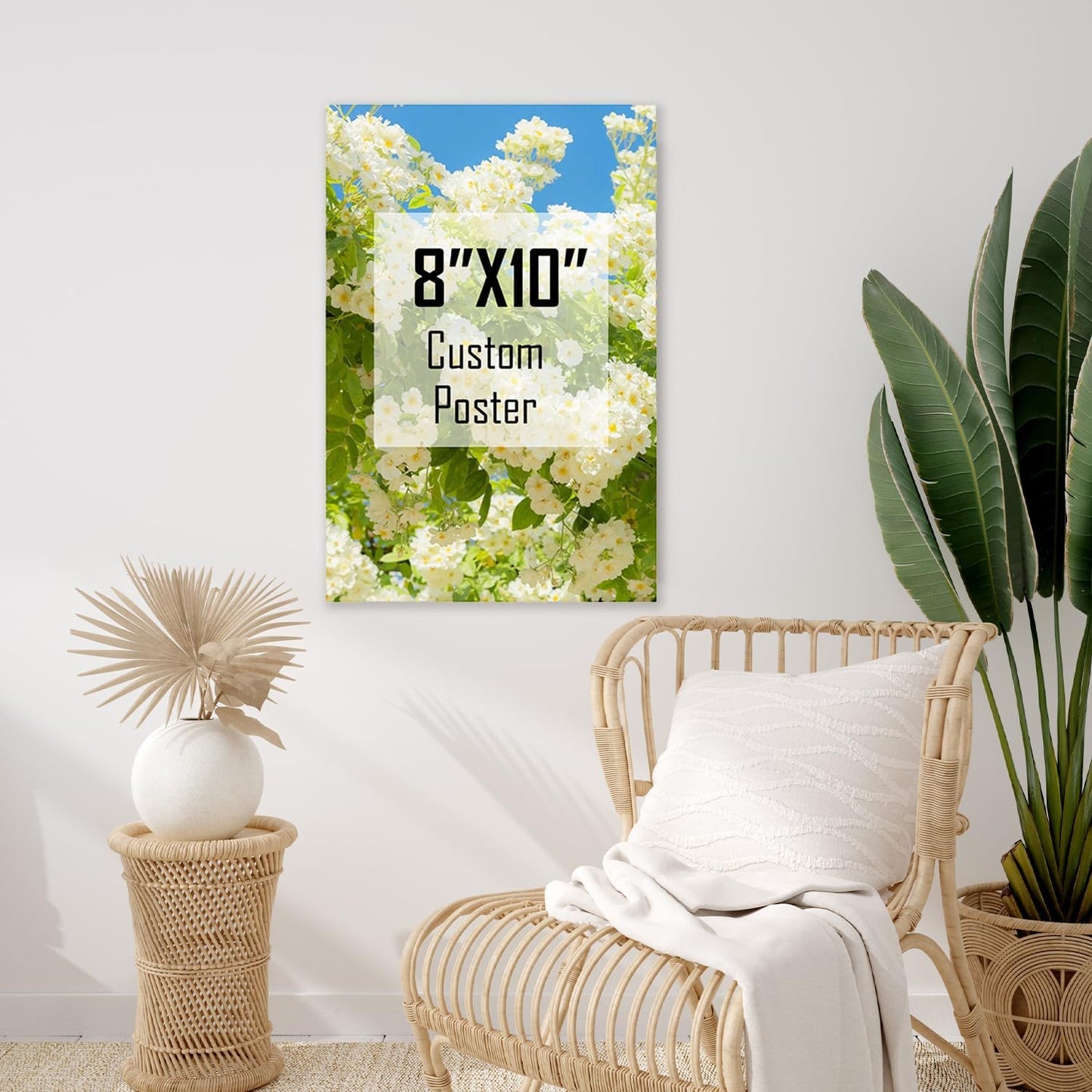 ZXDZSM Custom Canvas Poster - Personalized Wall Art Print | Upload Your Image, 8" x 10"