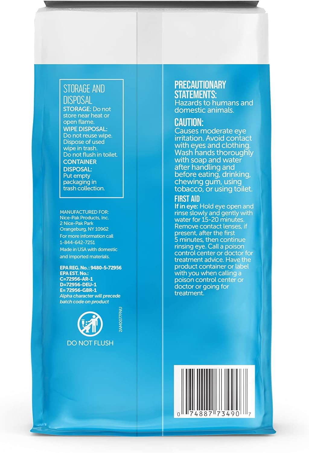 Nice 'N Clean Disinfecting Surface Wipes - 304ct | Effective Home & Kitchen Cleaner | Fresh Lemon Scent