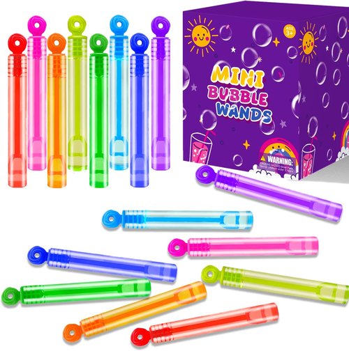 Bubbles Party Favors - Mini Bubble Wand Toy for Kids | 20-300 Pack for Goodie Bags & Outdoor Fun