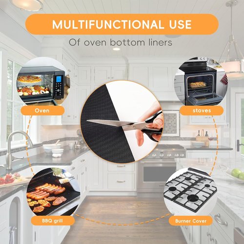 Heavy Duty Oven Liners by [Brand Name] - Non-Stick, Reusable Mats for Electric & Gas Ovens | 15.7” x 23.6” (2 Pack)