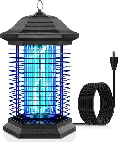 AMUFER Bug Zapper | 18W Mosquito Repellent with 4400V Grid | 1/2 Acre Coverage for Patio & Backyard