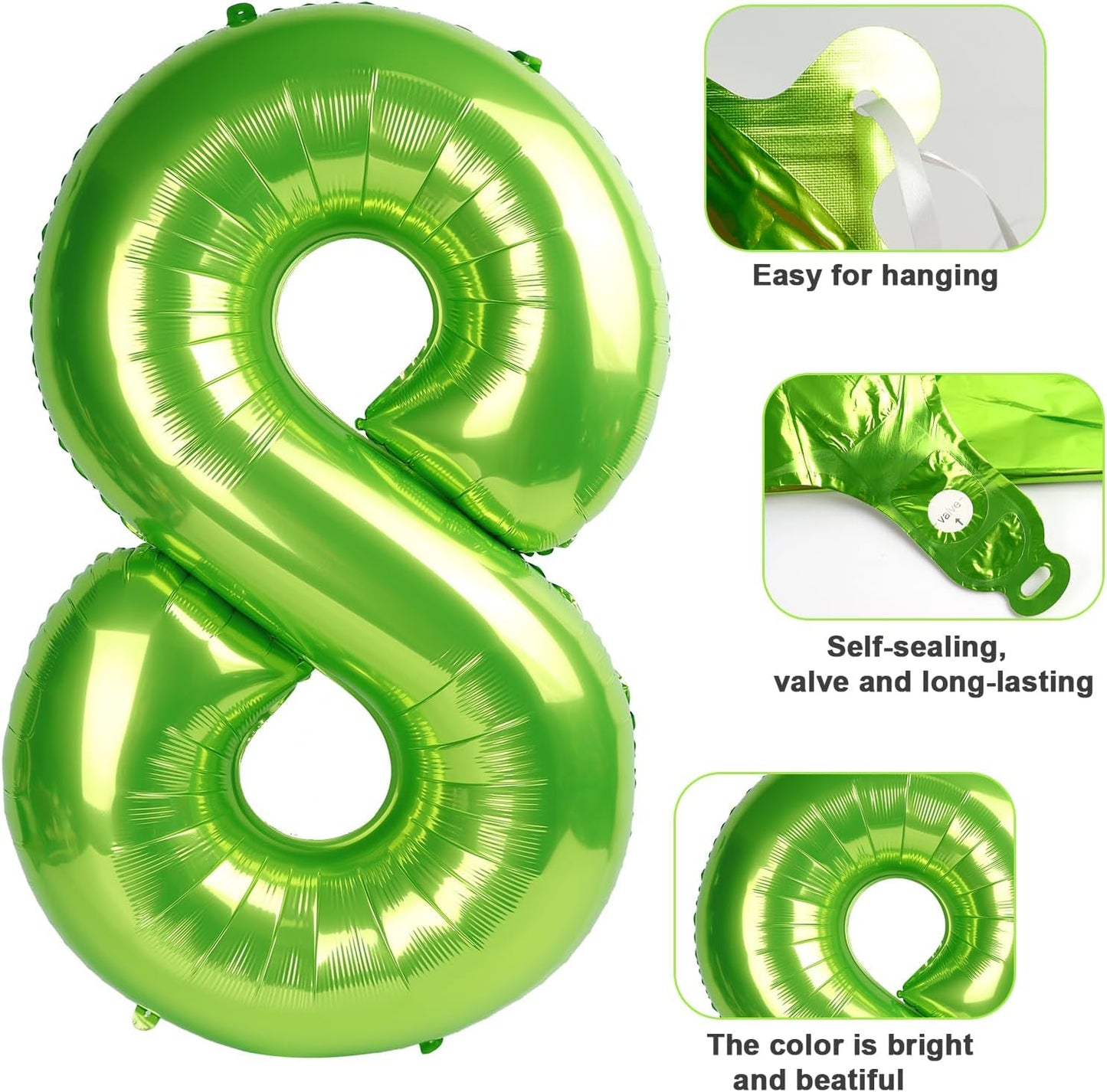 Light Green Number 9 Balloon by [Brand Name] - 40 Inch Decoration for Birthdays, Weddings & Graduations