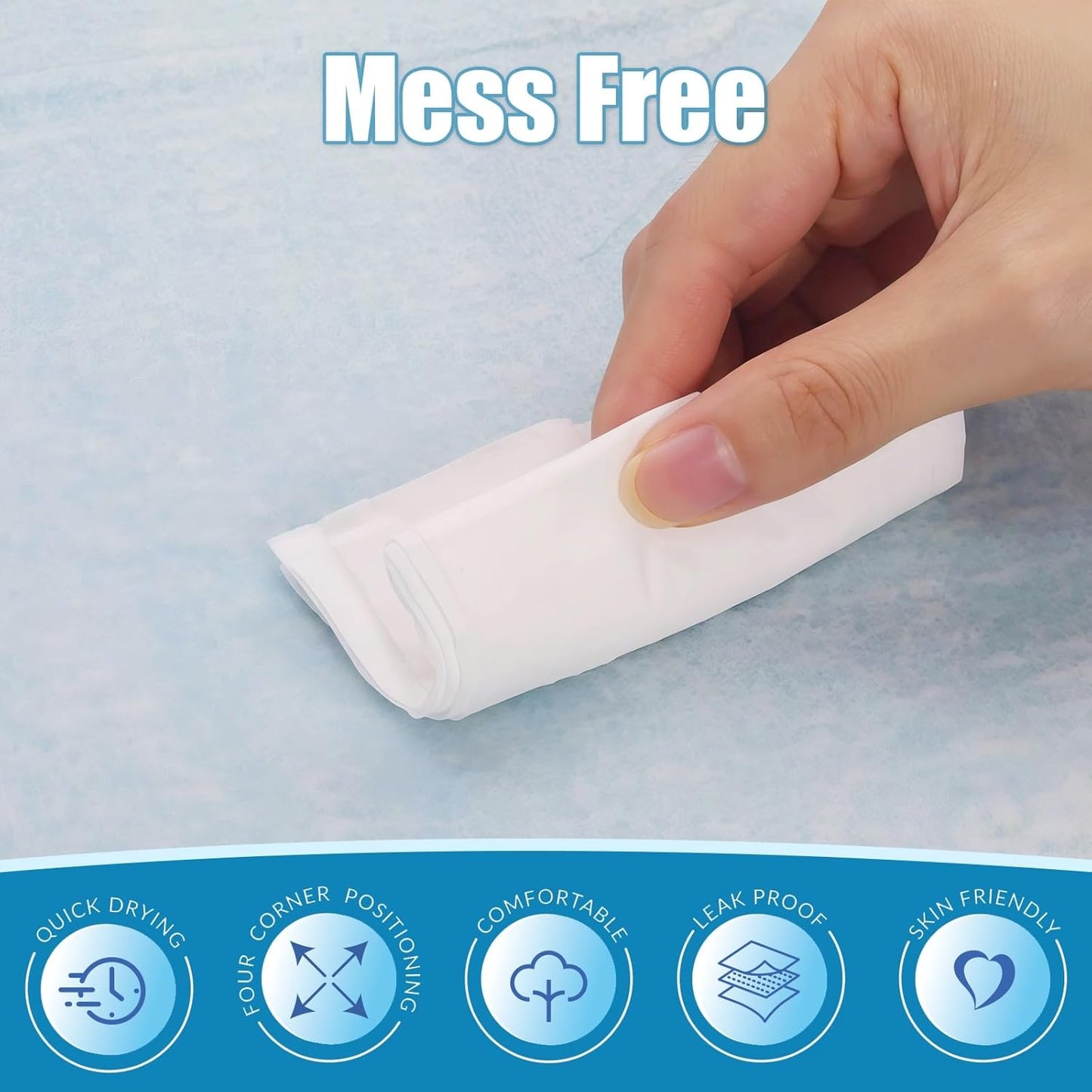 10 Count Disposable Bed Pads by [Brand Name] - Super Absorbent, Waterproof & Leakproof 30" x 36" Underpads for Adults, Kids & Pets
