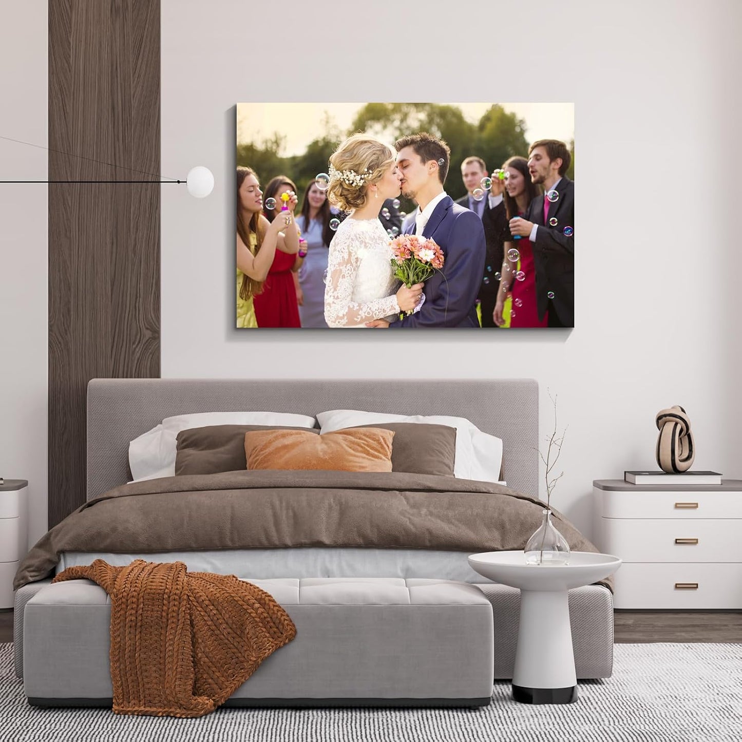 Wewejia Custom Canvas Prints - Personalized Photo Art for Weddings & Family | 36x24 Inch Easy to Hang