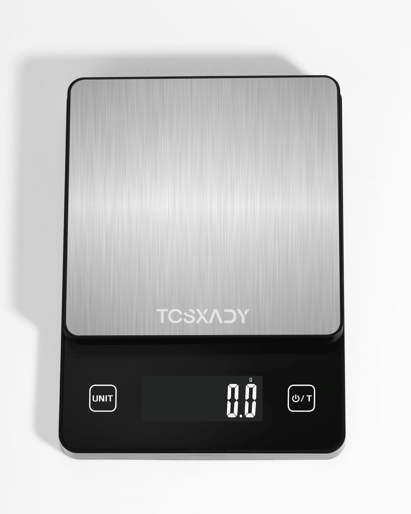Tcsxady Food Scale 0.1g Precise Graduation,11lb Digital Kitchen Scale with 10 Units LCD Display and Tare Function, Compact Design for Baking, Healthy Cooking,Meal Prep, 304 Stainless Steel