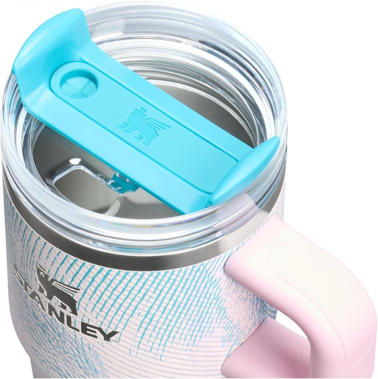 STANLEY Quencher H2.0 Tumbler - 20 oz Insulated Stainless Steel with Handle & Straw | BPA-Free | Sea Glass Plume