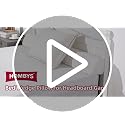 HOMBYS White Queen Size Wedge Pillow Headboard Gap Filler 60x6x6 Inches