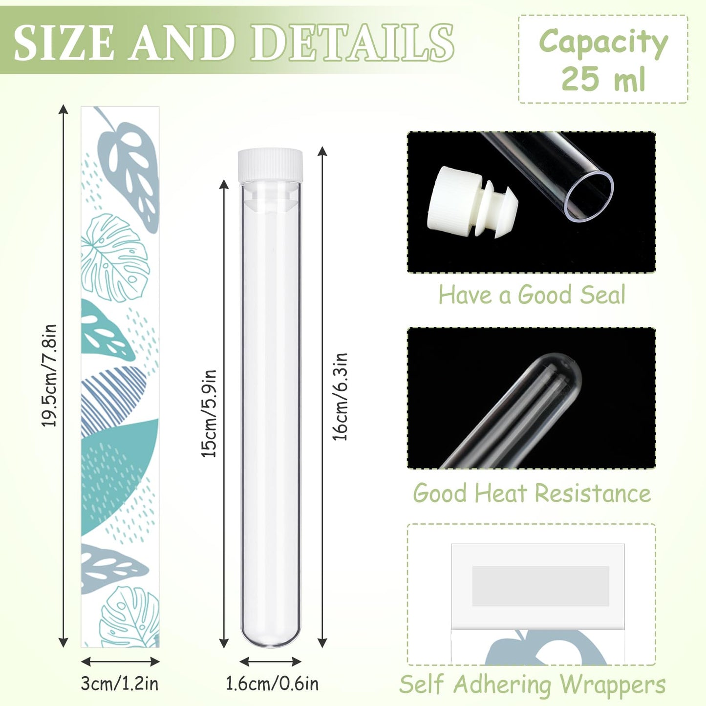 Copkim 38 Pcs Tampon Tube Set Included Plastic Travel Tube Containers for Women Tampon Reusable Wrappers(Light Style)