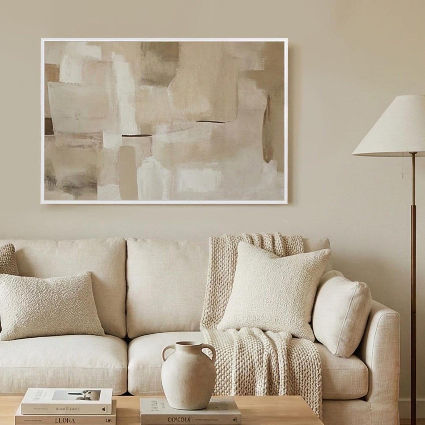 LaVie Home 24x36 Picture Frame - Classic White Wall Display with HD Plexiglas | Vertical & Horizontal Use