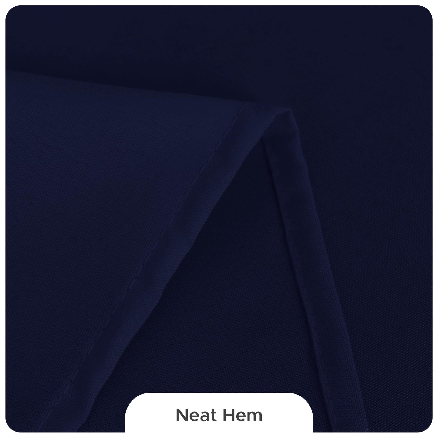 Fitable 8 Pack Round Tablecloths: Stain Resistant Wrinkle Free Circle Table Clothes, Washable Reusable Polyester Table Covers for Wedding Party Birthday Banquet Reception(Navy, 120 Inch)