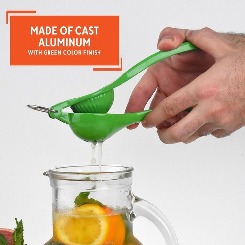 IMUSA Lemon & Lime Manual Squeezer - Max Juice Extraction Citrus Juicer, Green (Pack of 6)