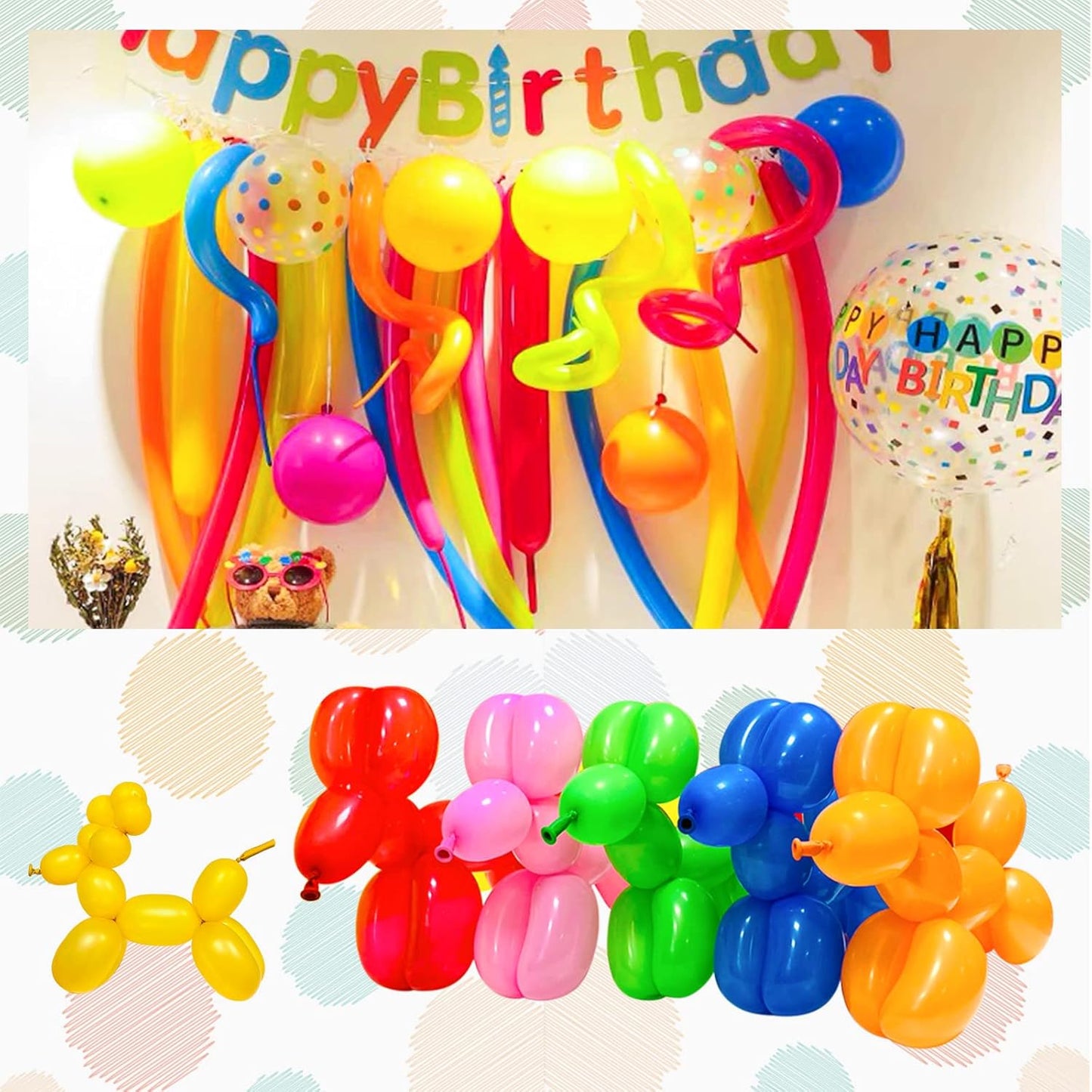 Red 260 Balloons by [Brand Name] - Thick Latex Twisting Balloons for Animal Models | Perfect for Halloween, Weddings & Birthdays