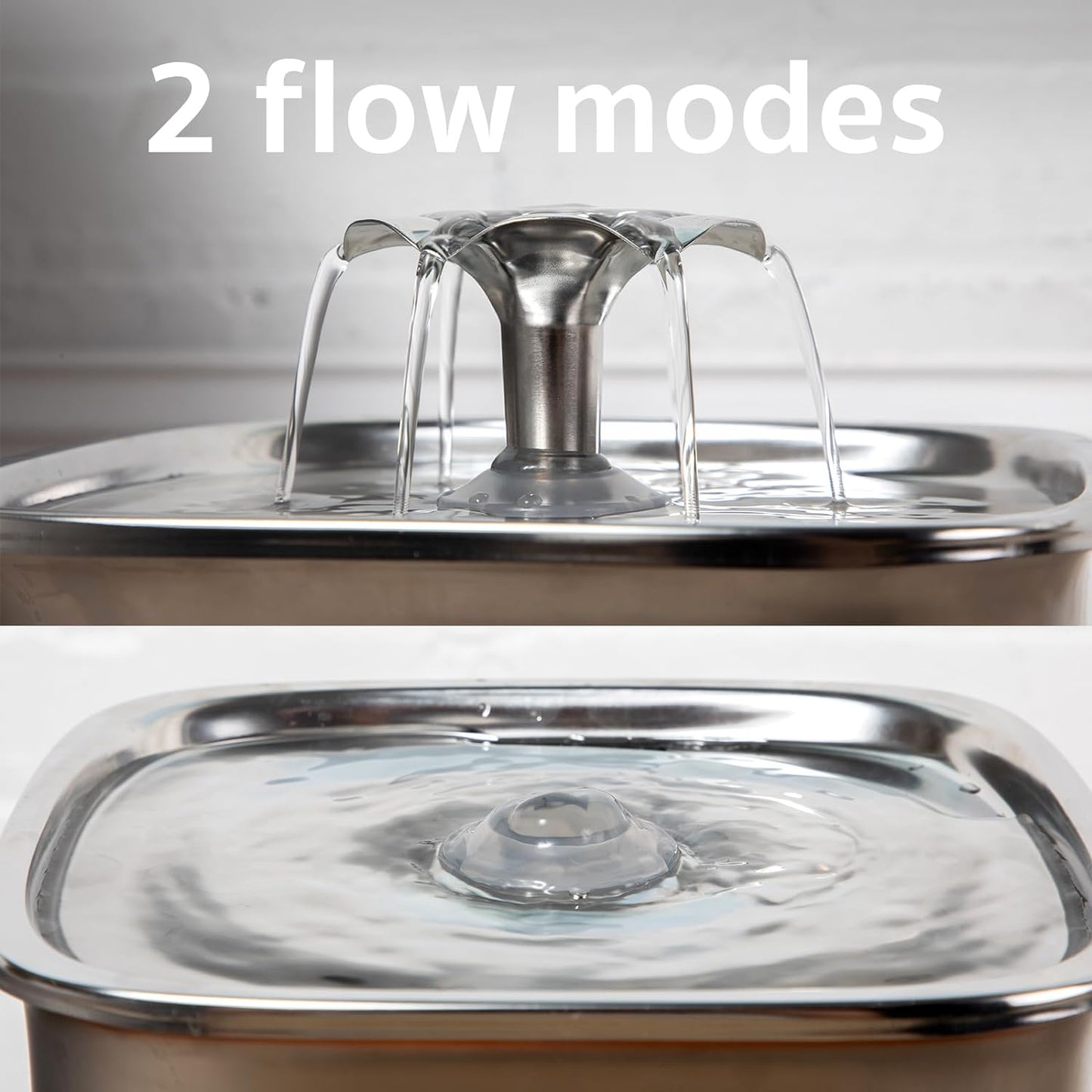 Veken Stainless Steel Cat Water Fountain - 95oz Automatic Pet Dispenser with Filters & Mat | Silver