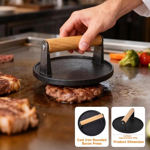 Blackstone Griddle Accessories Kit - 28-Piece Hibachi Tools Set with Spatula, Burger Press & Trivet Mat | Perfect BBQ Gifts for Men