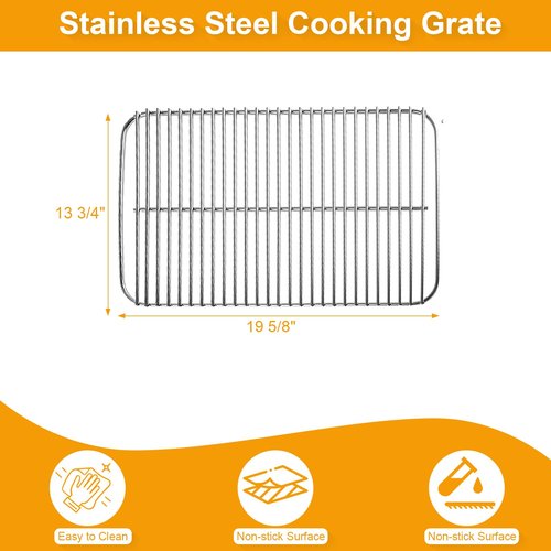 Grill Replacement Parts for Char-Broil Classic 280 2-Burner 463672817 463672717 Gas Grill G320-0200-W1A Grill Burner G215-0203-W1 Heat Tent Stainless Steel Cooking Grate Adjustable Crossover Tube