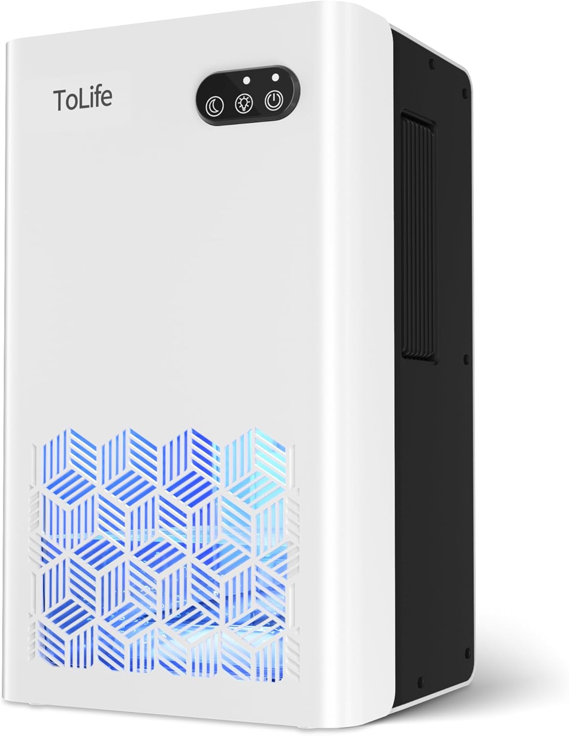 ToLife Dehumidifier - 1000 Sq.Ft. Home Dehumidifier with 95 OZ Water Tank & Auto Shut Off | White/Black