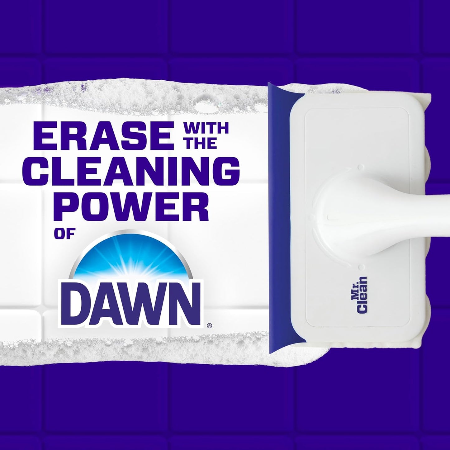 Mr. Clean Magic Eraser - All-in-One Bathroom Cleaner Kit with Lemon Scent | 1 Scrubber & 2 Foaming Erasers