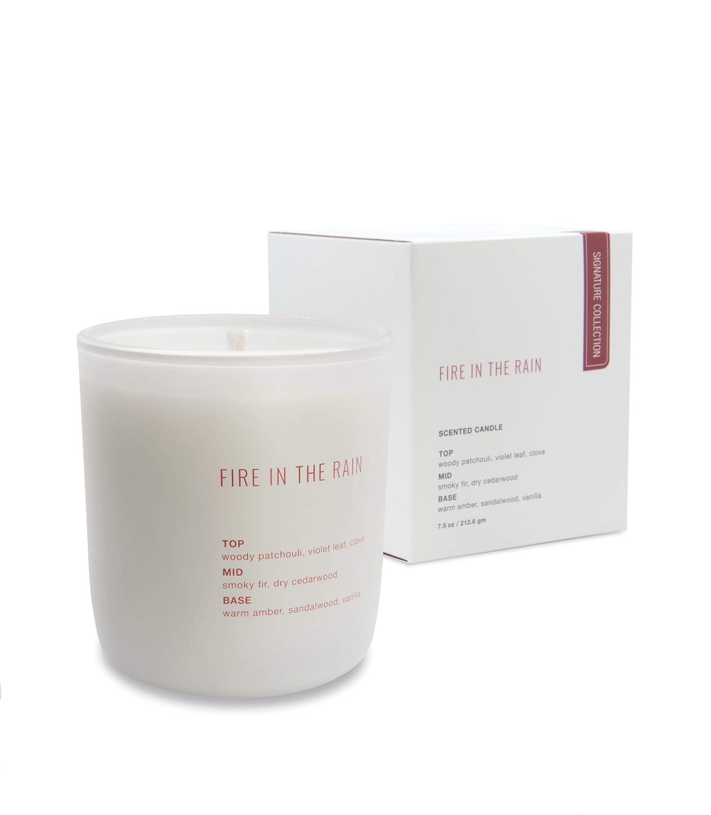 Studio Oh! Mothers Day Gifts Scented Candle Jar with Essential Oils and Fragrance-Infused Coconut-Soy Blend Wax - Burns up to 40 Hours - Non Toxic - Signature Collection Candle - Fire in The Rain