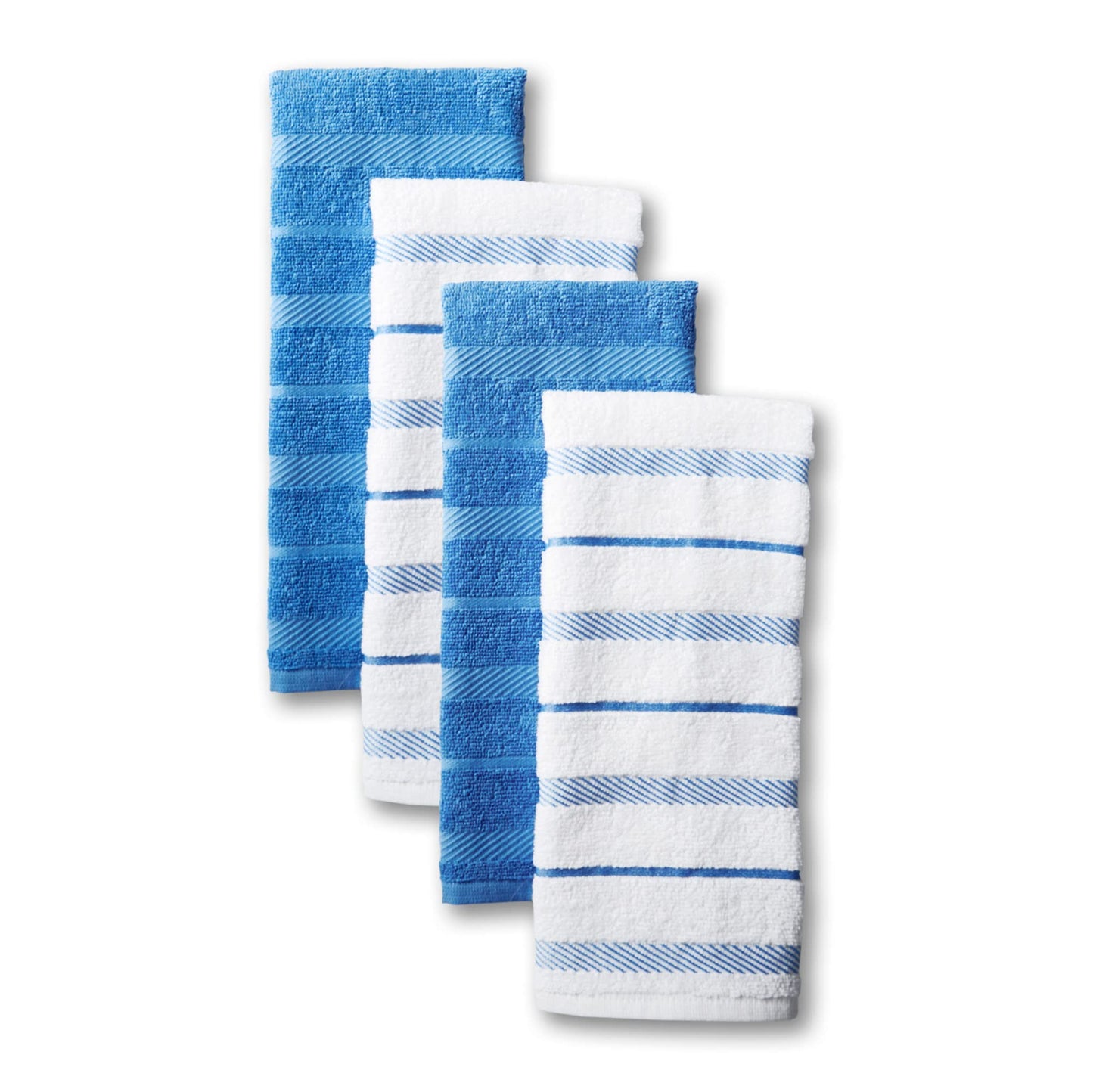 KitchenAid Albany Kitchen Towel Set, Set of 4, Cornflower 4 Count