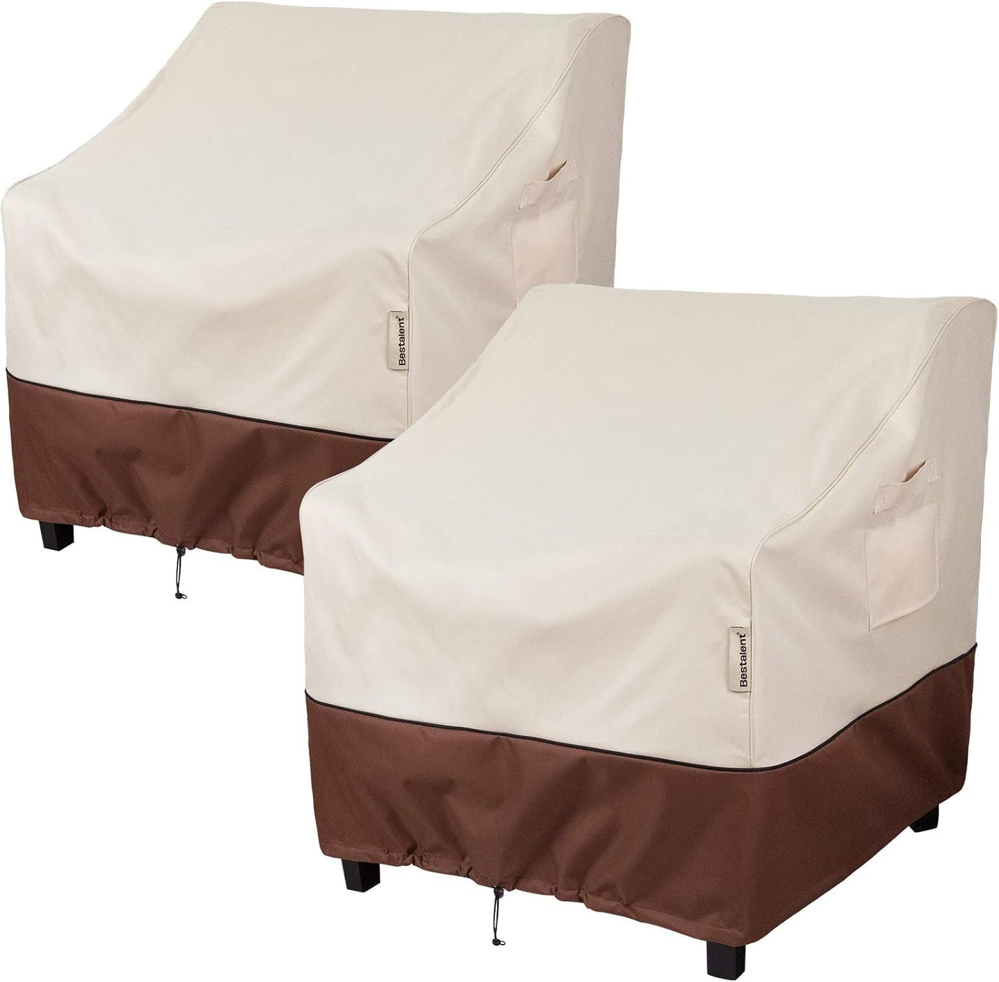 Patio Chair Covers - Waterproof Outdoor Furniture Protection | Fits Up to 32" W x 37" D x 36" H | 2-Pack