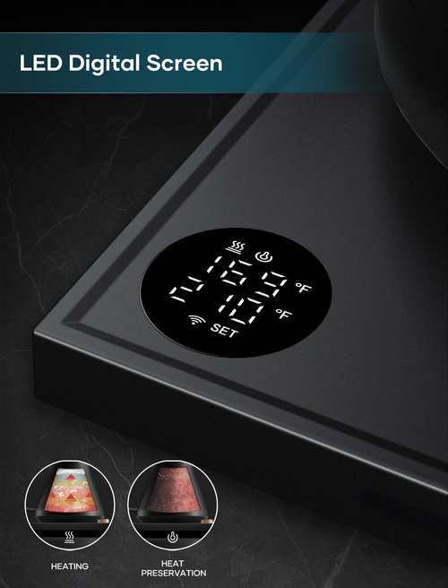 INTASTING Electric Kettle, Gooseneck Electric Kettle, ±1℉ Precise Temperature Control, Stainless Steel Interior, Quick Heating for Pour Over Coffee, Tea & Boiling Water, 0.9L (Matte Black)