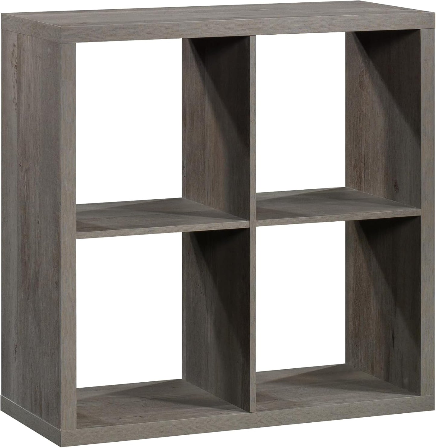 Sauder 4-Cube Organizer Bookcase - Versatile Storage Solution in Mystic Oak Finish