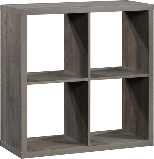 Sauder 4-Cube Organizer Bookcase - Versatile Storage Solution in Mystic Oak Finish