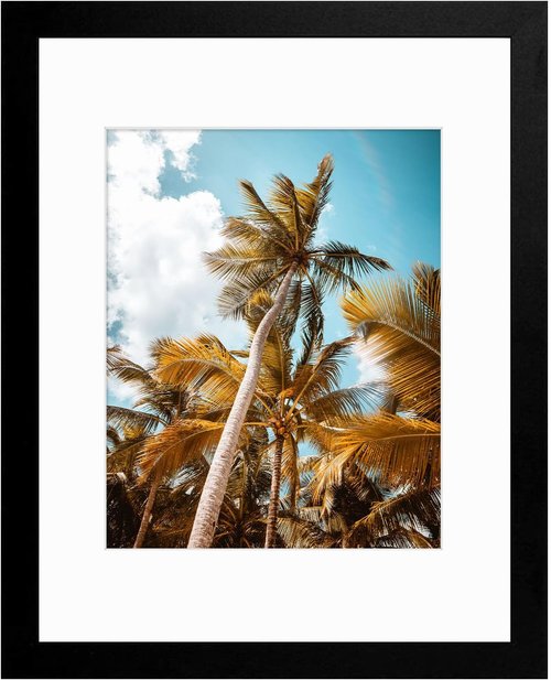 Frametory 11x14 Picture Frame - High Definition Glass with Mat for 8x10 Photo | Black, 1 Pack