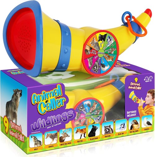 Animal Caller for Kids – Outdoor Toy for Boys Ages 3 4 5 6 7 – Birthday Gift with 9 Real Animal Sounds – Nature Fun with Batteries Included