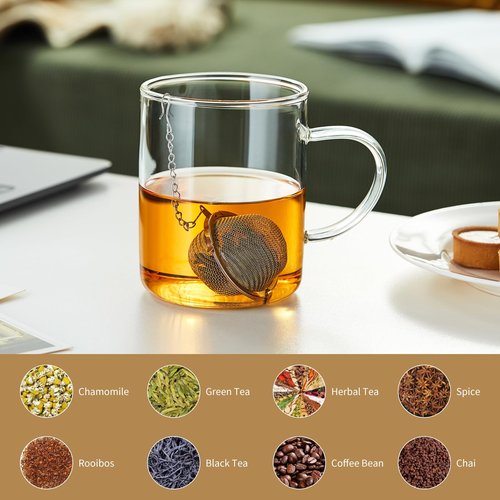DOPUDO 3PCS Premium Tea Infusers, Loose Leaf Tea, Upgraded Tea Strainers and Tea Balls for Flavoring Herbal Spices and Seasonings