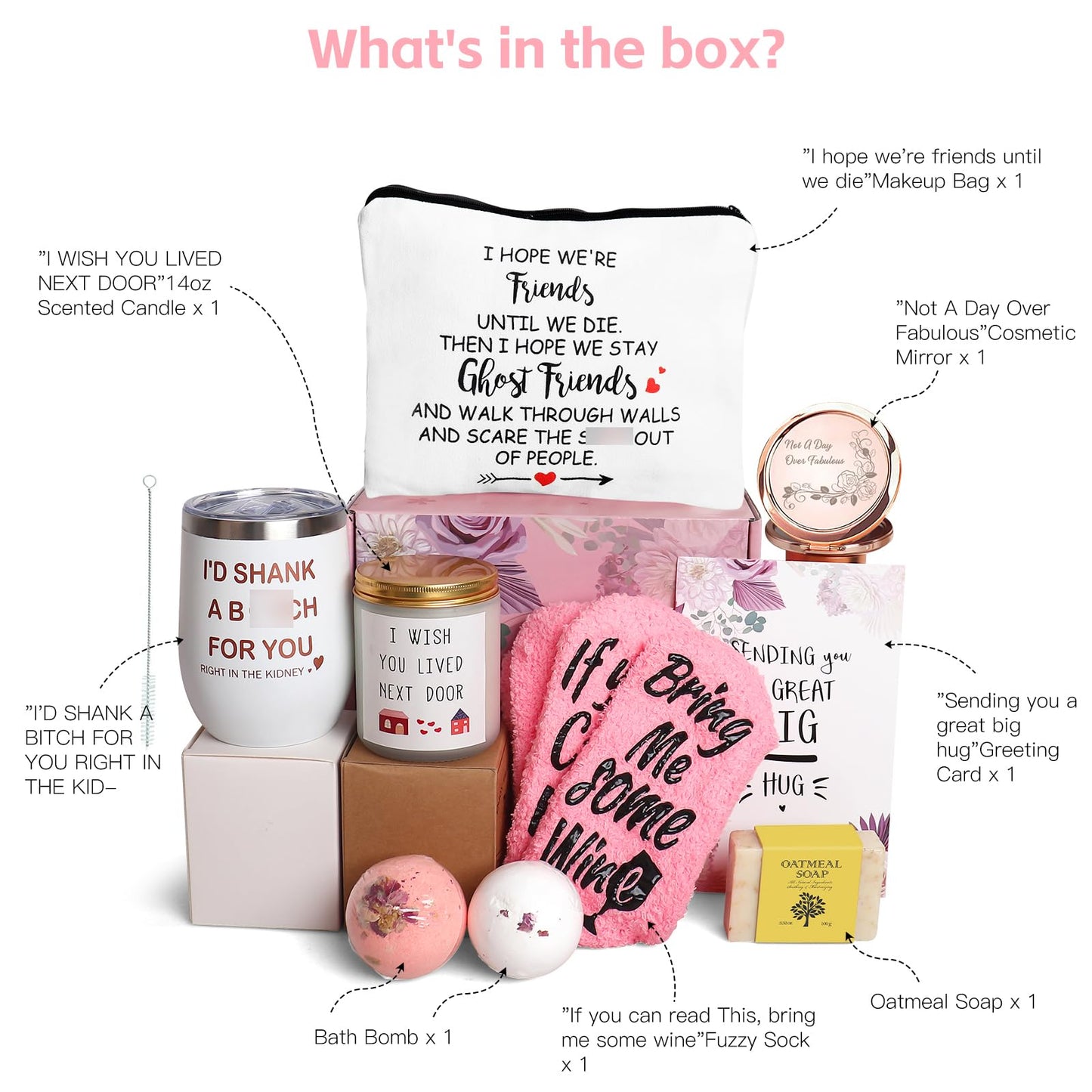 Frerdui Birthday Gifts for Women Best Friend, Best Friend Gift, Funny Friendship Gifts for Bff, Friends Female, Coworker Friends, Work Besties