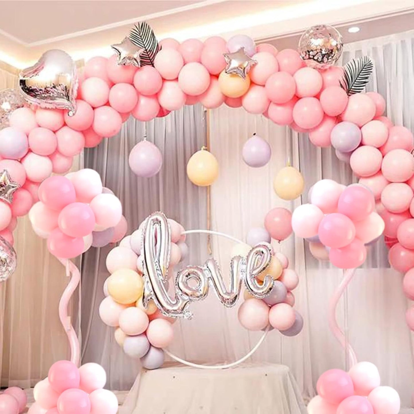 Pink Balloons - 110 Pcs Small 5-Inch Latex Balloons | Mini Thick Party Decorations for Birthdays & Showers