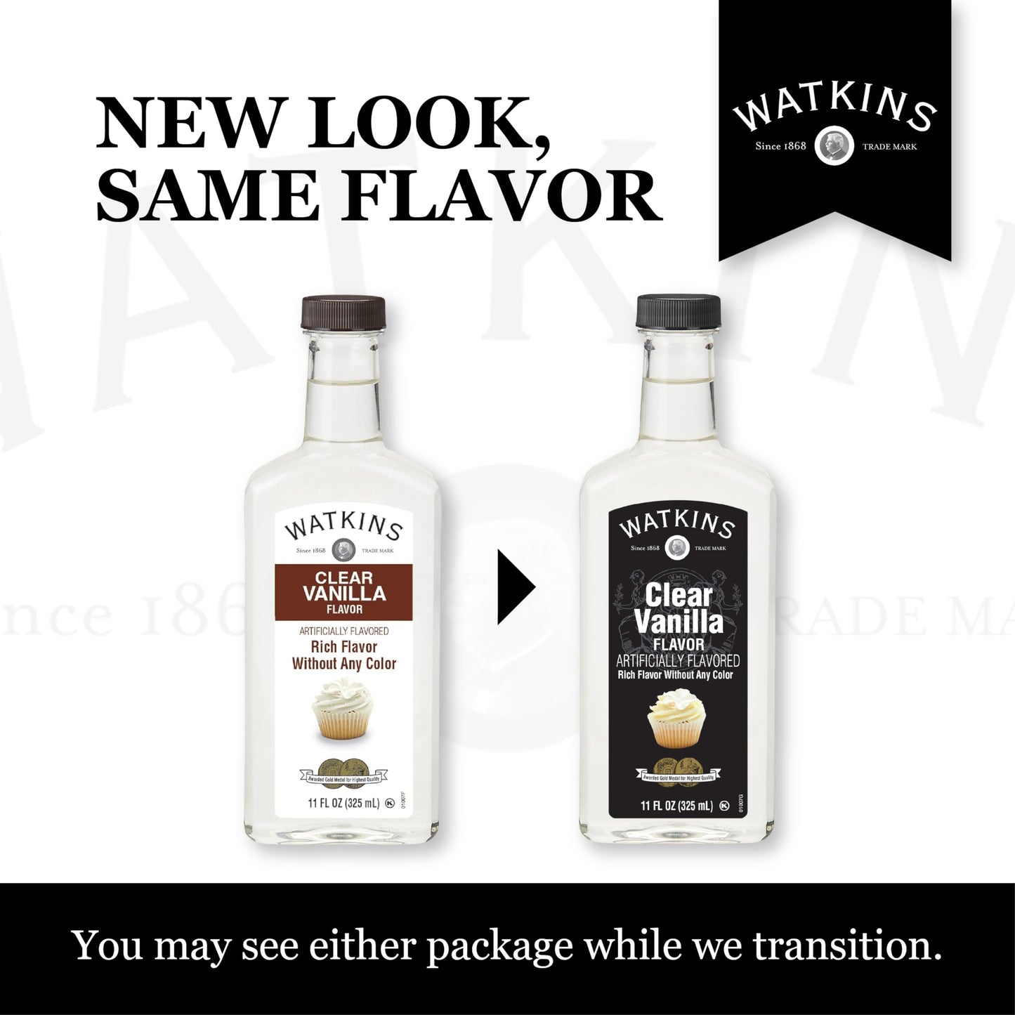 Watkins Clear Vanilla Flavor, 11 fl. oz. Bottle, 1 Count (Packaging May Vary)