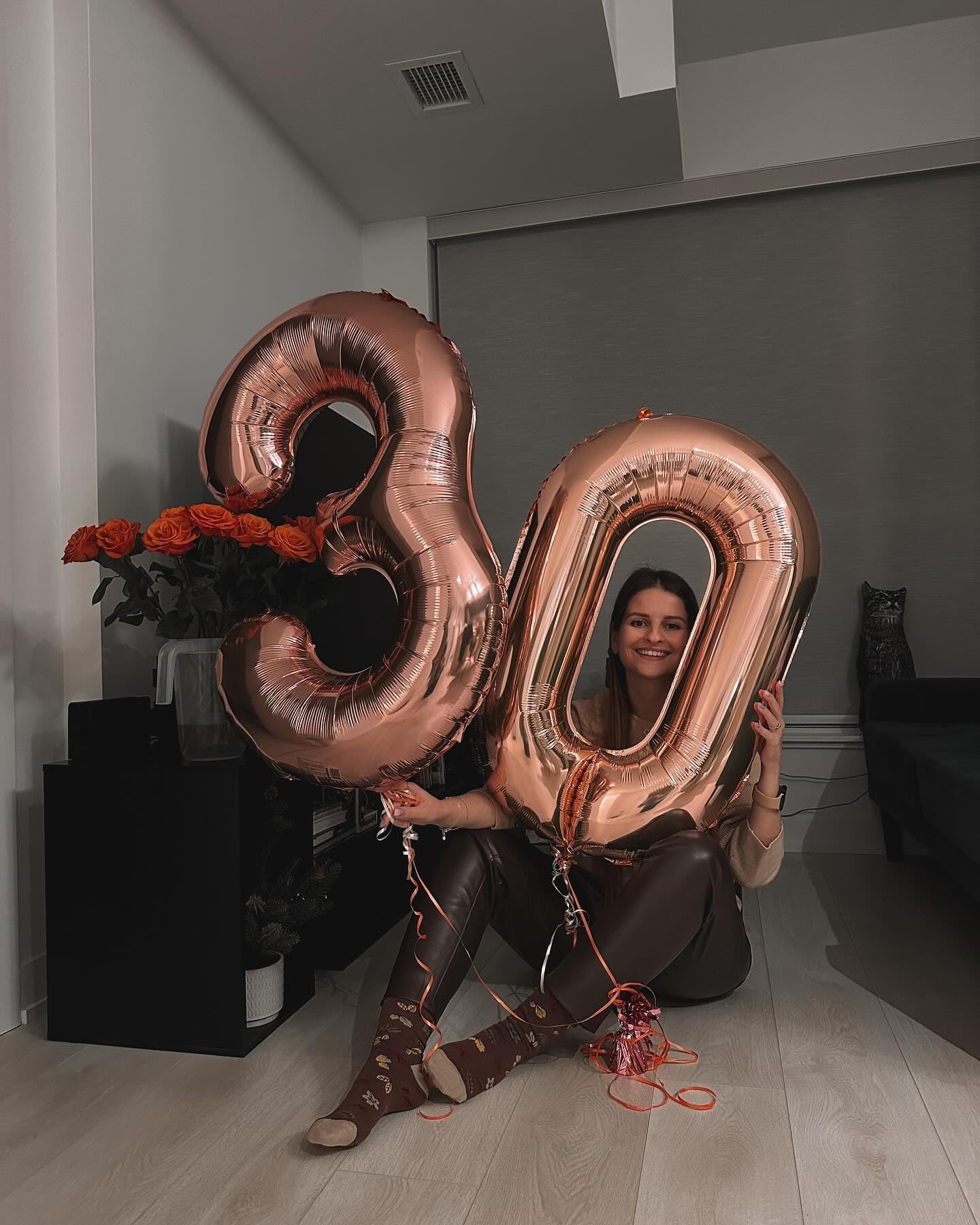 Rose Gold Number 27 Balloon 40 inch, 27 Number Balloons, 27th Birthday Decorations, 27 Year Old Women Men Rose Gold Party Supplies